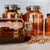 Vintage Amber Gold Storage