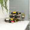 Candlelight Home 10 BOTTLE ROUNDED WINE RACK - GOLD 1PK