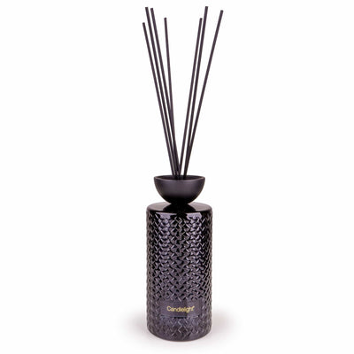 Candlelight Home 1000ml Reed Diffuser 1000ml Reed Diffuser Embossed - Velvet Amberwood 2pk