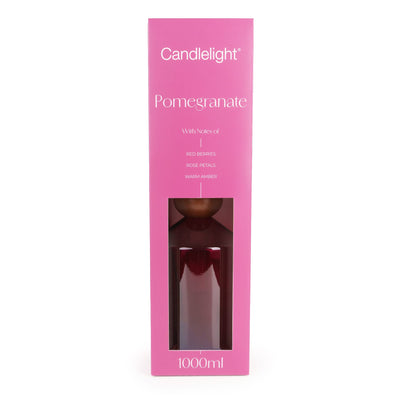 Candlelight Home 1000ml Reed Diffuser 1000ml Reed Diffuser Geometric - Pomegranate 2pk