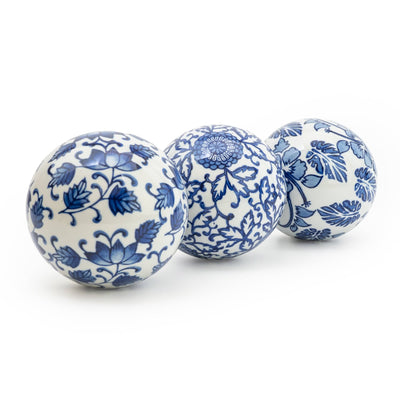 Candlelight Home 10CM BALL – ASSORTED BLUE/WHITE DESIGNS