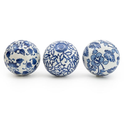Candlelight Home 10CM BALL – ASSORTED BLUE/WHITE DESIGNS
