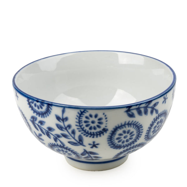 11cm Round Bowl - Blue/White 6PK - Candlelight Home