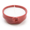Candlelight Home 12.7CM CERAMIC POMEGRANATE CANDLE - 5% POMEGRANATE SCENT