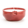 Candlelight Home 12.7CM CERAMIC POMEGRANATE CANDLE - 5% POMEGRANATE SCENT