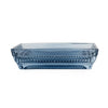 Candlelight Home 13.5CM SOAP DISH RIDGED GLASS - BLUE