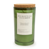 Candlelight Home 15CM LARGE GLASS CANDLE WITH CORK LID EUCALYPTUS & CUCUMBER - 5% KITCHEN GARDEN SCENT (3016-6622)
