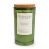 Candlelight Home 15CM LARGE GLASS CANDLE WITH CORK LID EUCALYPTUS & CUCUMBER - 5% KITCHEN GARDEN SCENT (3016-6622)