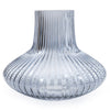 Candlelight Home 18.5CM MEDIUM RIDGED BOTTLE VASE - BLUE