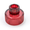 Candlelight Home 2 WAY GLASS TEALIGHT/CANDLEHOLDER HOLDER - RED (PANTONE NUMBER 7637C)