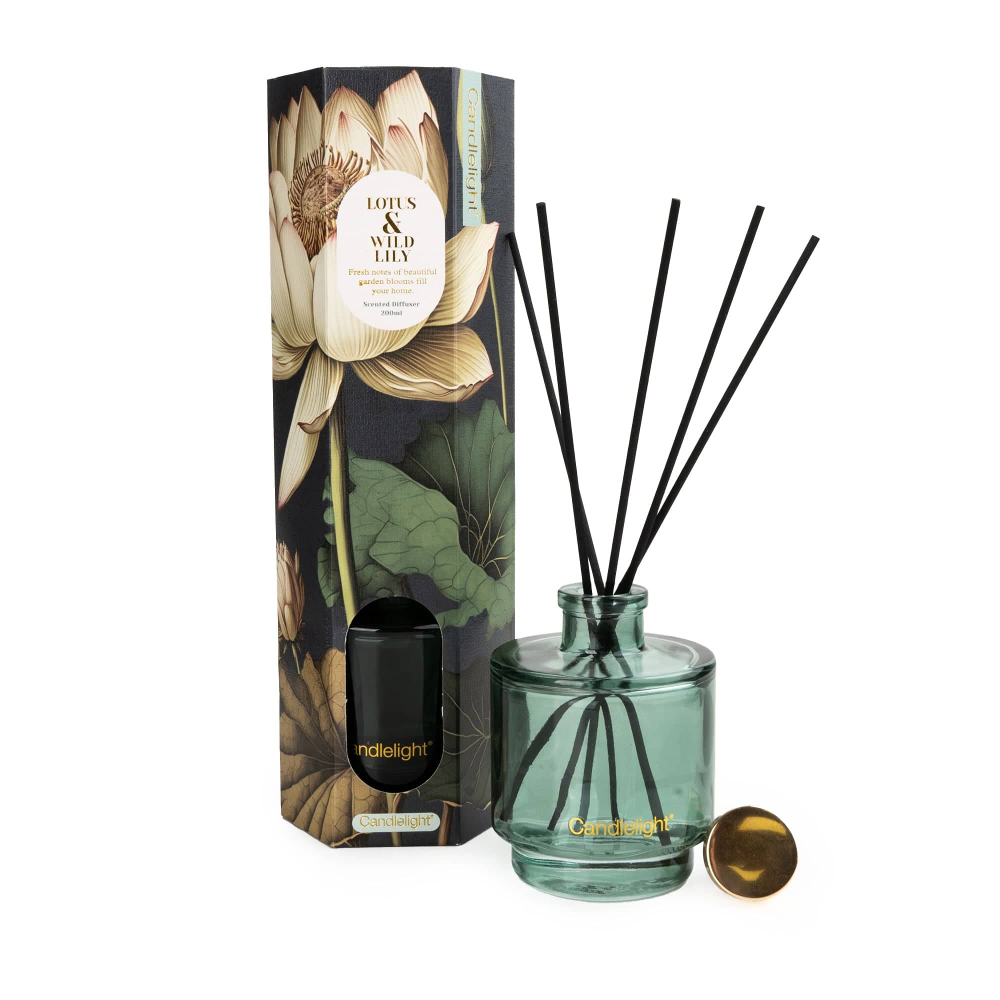 Lyla Reed Diffuser 200ml Reed Diffuser - Lotus & Wild Lily 6PK - Candlelight Home