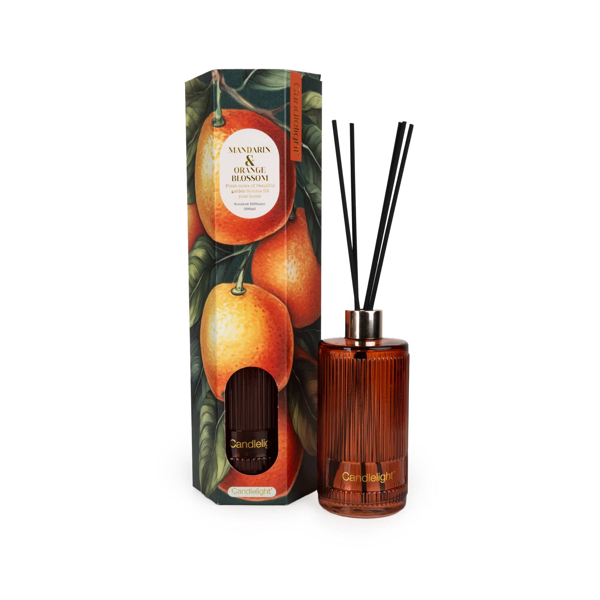 200ml Reed Diffuser - Mandarin & Orange Blossom 6PK - Candlelight Home