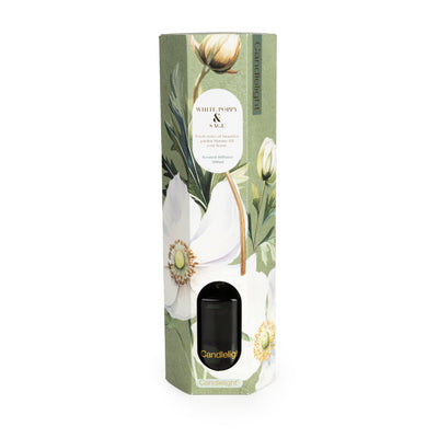 Candlelight Home 200ML REED DIFFUSER WHITE POPPY & SAGE