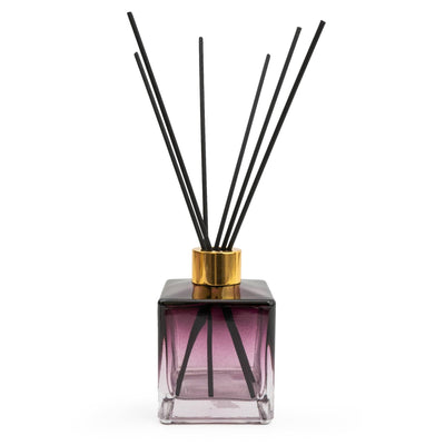 Candlelight Home 200ML SQUARE GLASS REED DIFFUSER - PLUM OMBRE – 10% SAKURA BLOSSOM SCENT (EAM14750/00)
