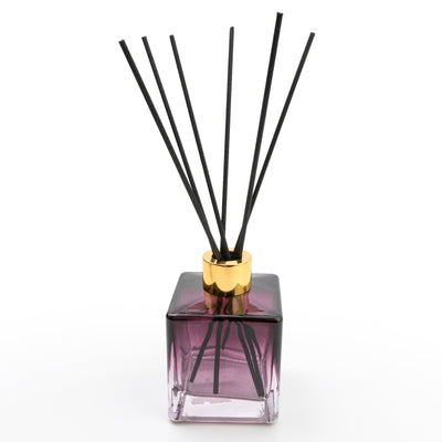 Candlelight Home 200ML SQUARE GLASS REED DIFFUSER - PLUM OMBRE – 10% SAKURA BLOSSOM SCENT (EAM14750/00)