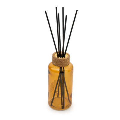 Candlelight Home 200ML TALL ROUND REED DIFFUSER WITH CORK LID - AMBER – 5% PRECIOUS OUD SCENT (EAM14769/00)04334/00)