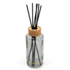 Candlelight Home 200ML TALL ROUND REED DIFFUSER WITH CORK LID - SMOKEY BLACK - 5% BERGAMOT & OUD SCENT (EAM04334/00)