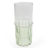 Candlelight Home 25CM GLASS CYLINDER VASE TWO TONE - CLEAR/GREEN