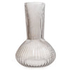 Candlelight Home 30CM TALL RIDGED BOTTLE VASE - GREY