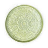 Candlelight Home 32CM ROUND PLATE METAL WITH EMBOSSED ENAMEL