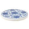 Candlelight Home 4" ROUND COASTER - BLUE/WHITE
