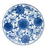 Candlelight Home 4" ROUND COASTER - BLUE/WHITE