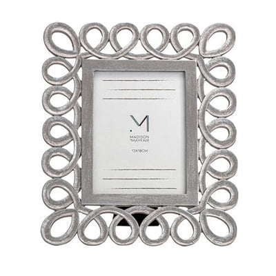 Candlelight Home 5X7" SPIRAL PHOTO FRAME - SILVER 1PK