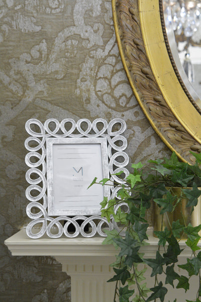 Candlelight Home 5X7" SPIRAL PHOTO FRAME - SILVER 1PK