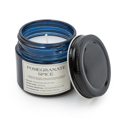 Candlelight Home 6.7CM CANDLE JAR WITH METAL LID POMEGRANATE SPICE - 5% MIDNIGHT POMEGRANATE SCENT (3016-6631)