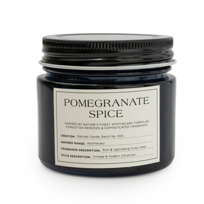 Candlelight Home 6.7CM CANDLE JAR WITH METAL LID POMEGRANATE SPICE - 5% MIDNIGHT POMEGRANATE SCENT (3016-6631)