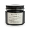 Candlelight Home 6.7CM CANDLE JAR WITH METAL LID TONKA & COCONUT - 5% COCO BUTTER SCENT (3018-8853)