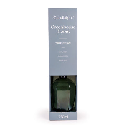 Candlelight Home 750ml Reed Diffuser 750ml Reed Diffuser Hexagonal - Greenhouse Bloom 2pk