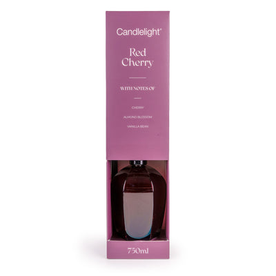 Candlelight Home 750ml Reed Diffuser 750ml Reed Diffuser Hexagonal - Red Cherry 2pk