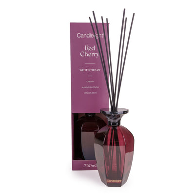 Candlelight Home 750ml Reed Diffuser 750ml Reed Diffuser Hexagonal - Red Cherry 2pk