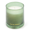 Candlelight Home 8.5CM TAPERED GLASS CANDLE HOLDER - GREEN (PANTONE NO 5615C) – 5% FIG & APPLE SCENT (EAM04332/00)