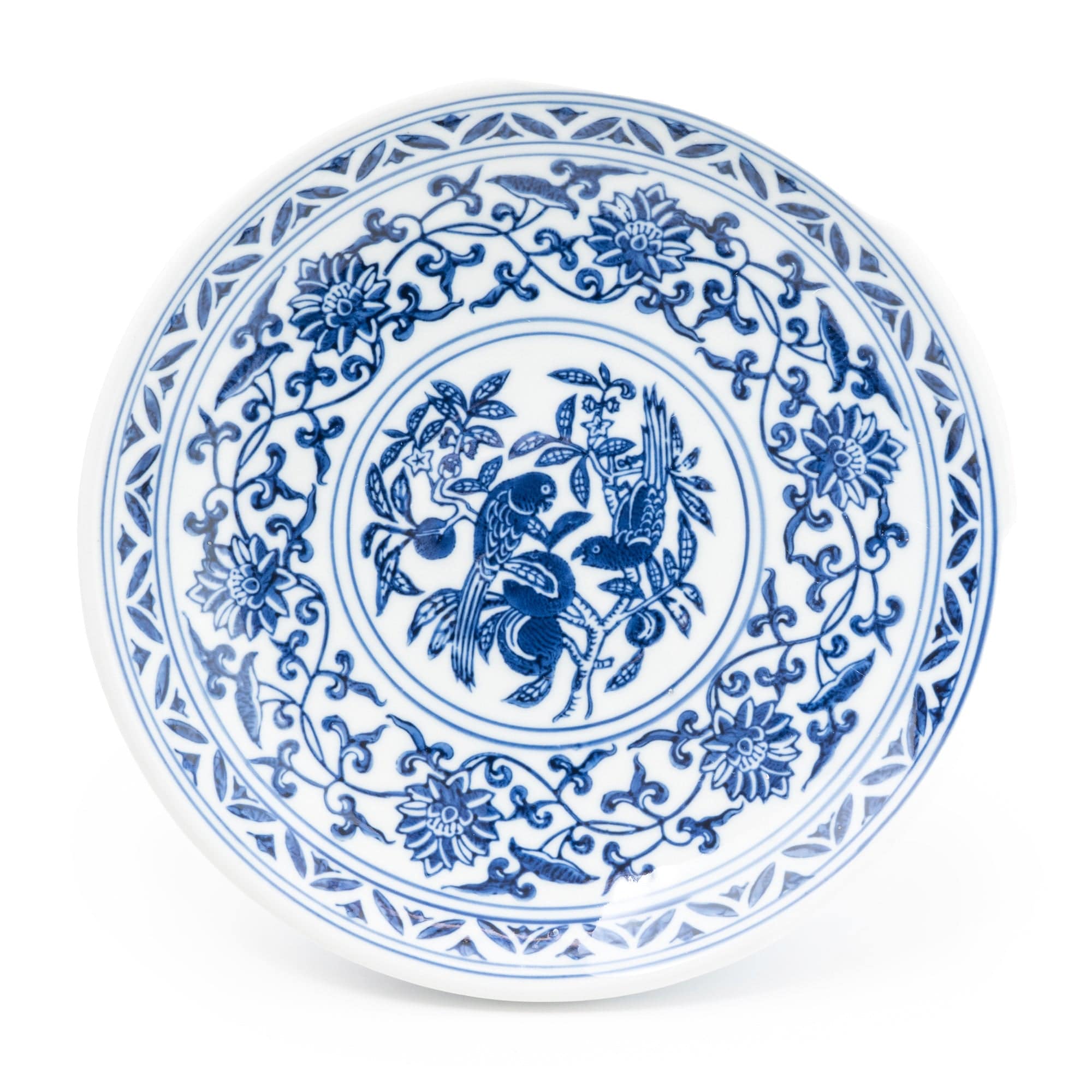 Blue and white clearance cake stand