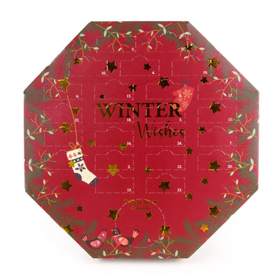 Candlelight Home Advent Calender 24 Tealight Advent Calendar - Winter Wishes 6pk