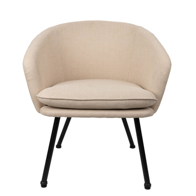 Candlelight Home Armchair FSC Dixier Leisure Chair - Cream 1PK