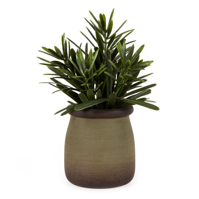 Candlelight Home Artificial Plant Rosemary in Green Pot 6PK