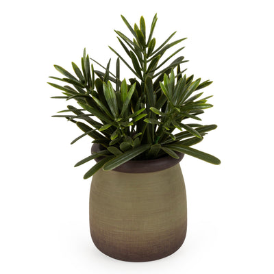 Candlelight Home Artificial Plant Rosemary in Green Pot 6PK