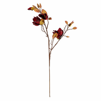 Candlelight Home Artificial Plants & Flowers 105cm Magnolia - Rich Red 10pk