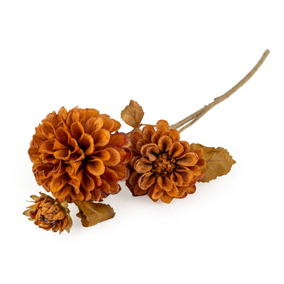 Candlelight Home Artificial Plants & Flowers 66cm Dahlia - Burnt Orange 10pk