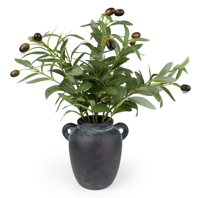 Candlelight Home Artificial Plants & Flowers Olive Tree in Vase 6pk