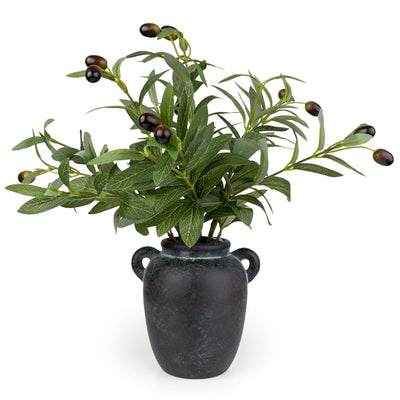 Candlelight Home Artificial Plants & Flowers Olive Tree in Vase 6pk