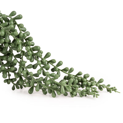 Candlelight Home Artificial Plants & Flowers String of Pearls Faux Plant in Black Ceramic Pot 6pk
