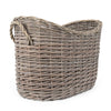 Candlelight Home Basket Set of 2 Oval Scoop Basket - Grey Wash 1PK