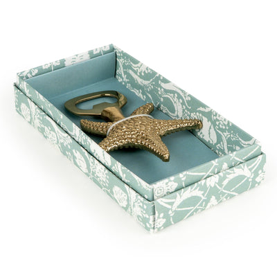 Candlelight Home Bottle Opener Jeff Banks Starfish Bottle Opener - Jacquard Sage Green 6pk