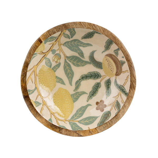 Large Mango Wood Dish - Vintage Fruit 3pk - Candlelight Home