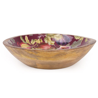 Candlelight Home Bowls Mango Wood Bowl - Fig & Pomegranate 4pk