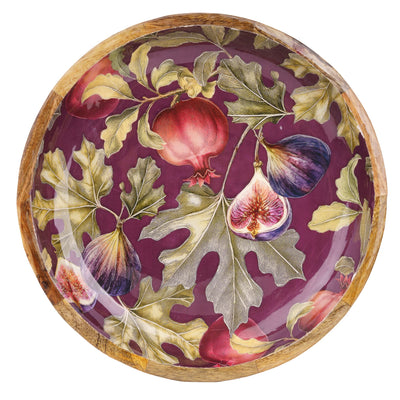 Candlelight Home Bowls Mango Wood Bowl - Fig & Pomegranate 4pk
